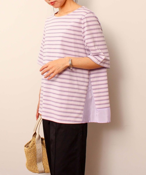 「MB mint breeze」 半袖Tシャツ L ラベンダー レディース_画像3