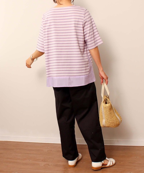 「MB mint breeze」 半袖Tシャツ L ラベンダー レディース_画像8
