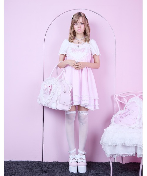 AVENCHUMU ワンピース Heart tiered babydoll one piece : ZOZOTOWN