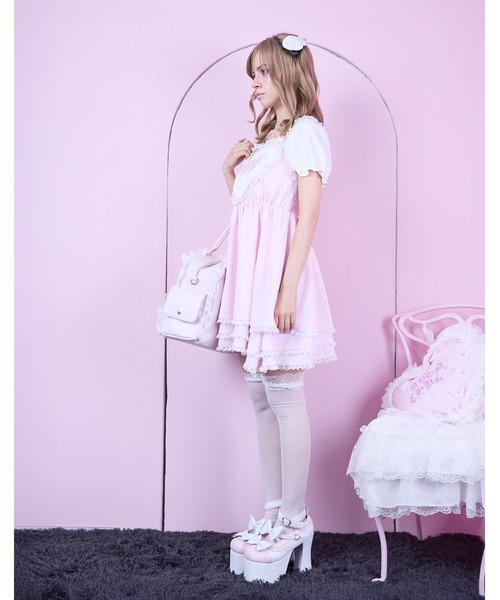 AVENCHUMU ワンピース Heart tiered babydoll one piece : ZOZOTOWN