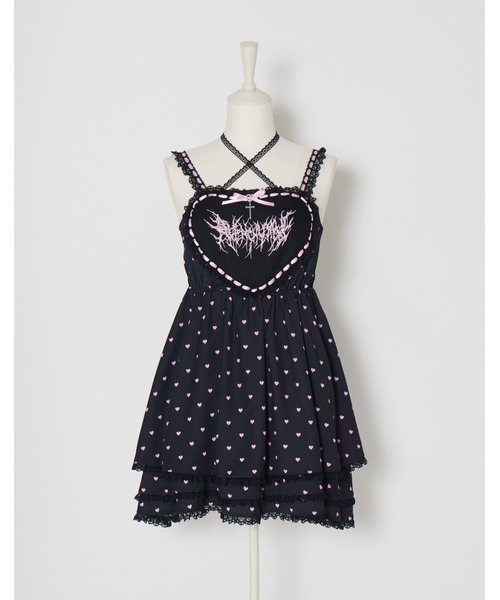 AVENCHUMU ワンピース Heart tiered babydoll one piece : ZOZOTOWN