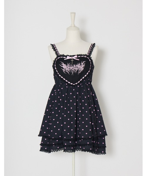 AVENCHUMU ワンピース Heart tiered babydoll one piece : ZOZOTOWN