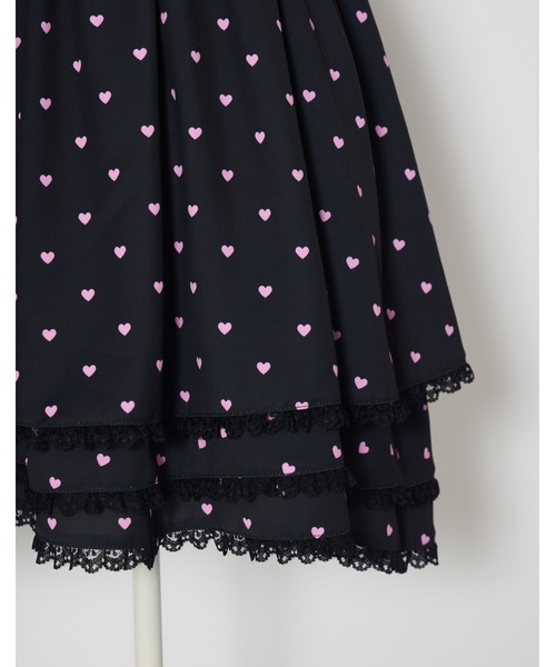 AVENCHUMU ワンピース Heart tiered babydoll one piece : ZOZOTOWN