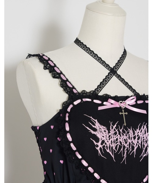 AVENCHUMU ワンピース Heart tiered babydoll one piece : ZOZOTOWN