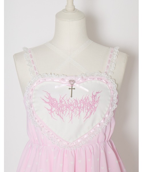 AVENCHUMU ワンピース Heart tiered babydoll one piece : ZOZOTOWN