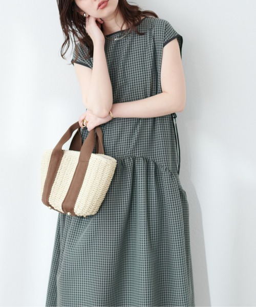 「natural couture」 ノースリーブワンピース FREE オフホワイト レディース_画像9