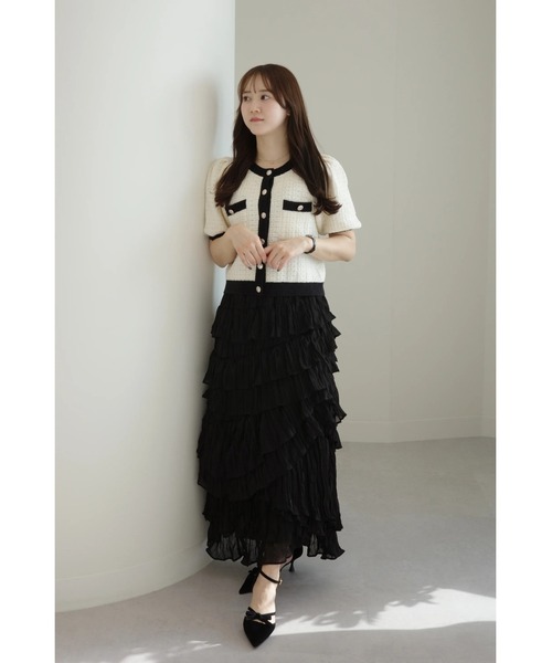 ORGUE（オルグ） ニット セーター Bicolor knit cardigan/バイカラー