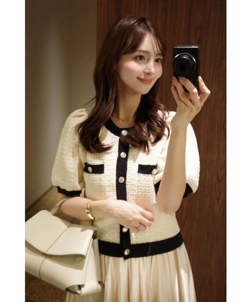 ORGUE（オルグ） ニット セーター Bicolor knit cardigan/バイカラー