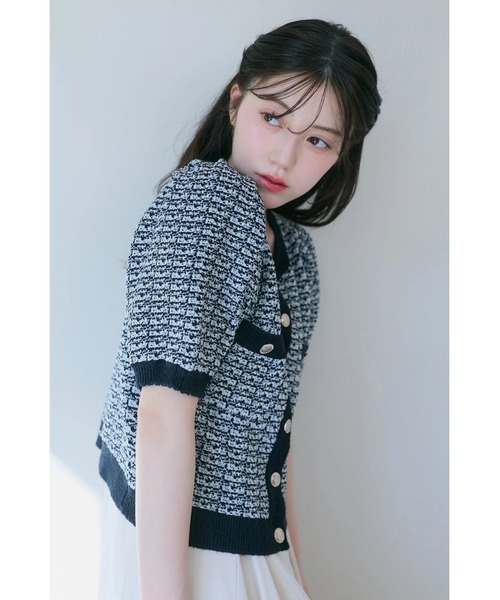 ORGUE（オルグ） ニット セーター Bicolor knit cardigan/バイカラー