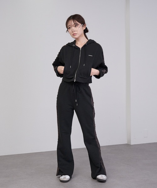「RAY CASSIN」 スウェットパンツ FREE グレー レディース_画像5