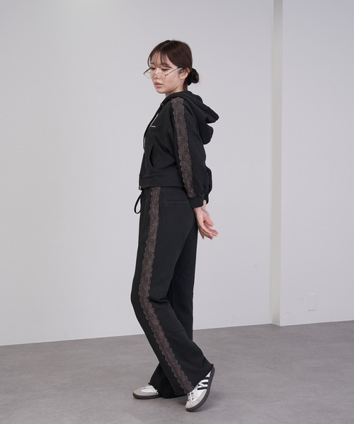 「RAY CASSIN」 スウェットパンツ FREE グレー レディース_画像6
