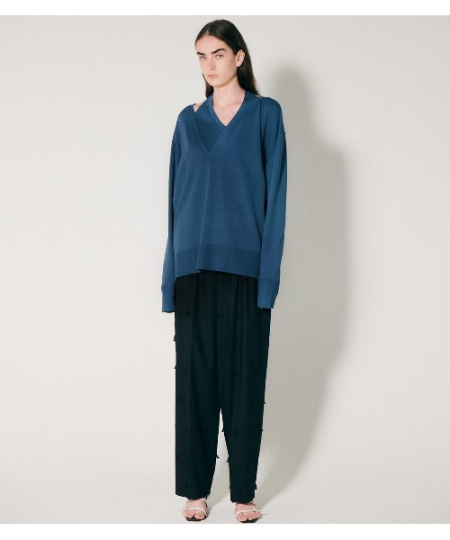 IRENE ニット Layered V-neck Knit Tops レディース : ZOZOTOWN Yahoo 