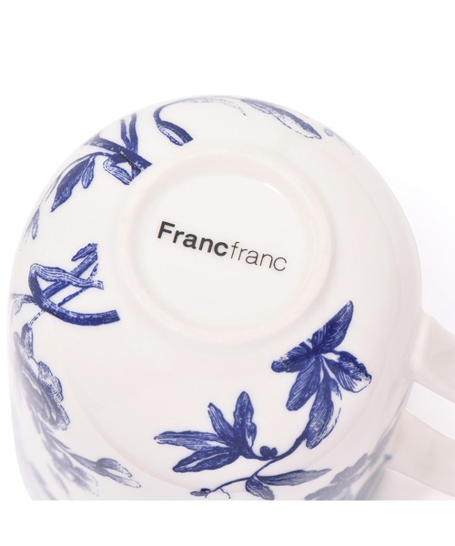 Francfranc（フランフラン） 食器 クラシックフラワー マグ ブルー