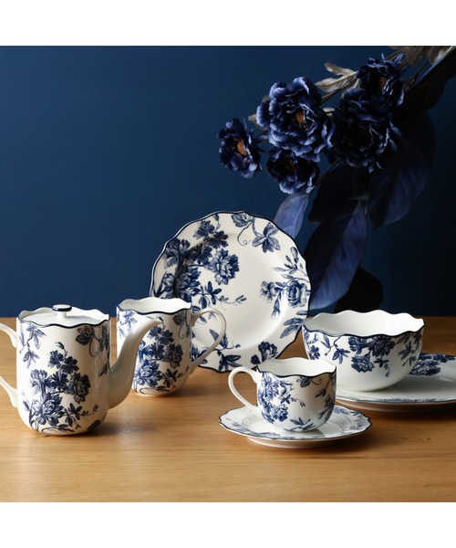 Francfranc（フランフラン） 食器 クラシックフラワー マグ ブルー