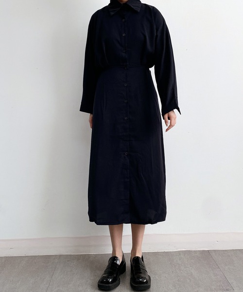 MAISON DE THERESE ワンピース ウエスト紐 ロングシャツ