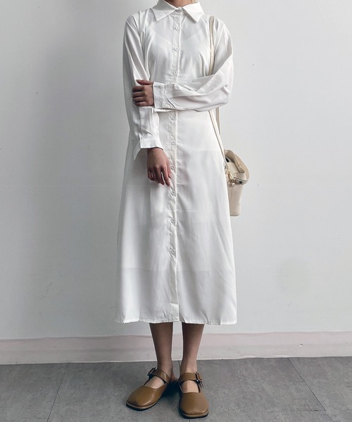 MAISON DE THERESE ワンピース ウエスト紐 ロングシャツ