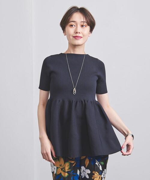 りをカバー】 ニット P ペプラム ショートスリーブ ニット ZOZOTOWN お得なセール価格 P arrows ニット united ショートスリーブ ペプラム Tシャツ/カットソー(半袖/袖なし)