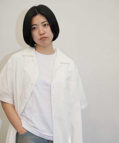 HARVESTY ハーベスティ　半袖シャツ　ローブシャンブレー　ワンピース HARVESTY ワンピース HARVESTY/ハーベスティー SS SHIRTS ROBE