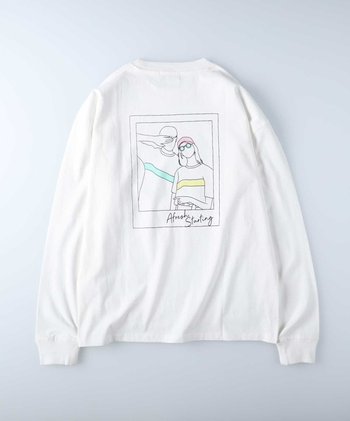 BACK NUMBER tシャツ 「BACK NUMBER」イラストプリントロンT メンズ