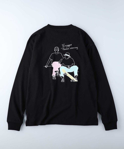BACK NUMBER tシャツ 「BACK NUMBER」イラストプリントロンT メンズ