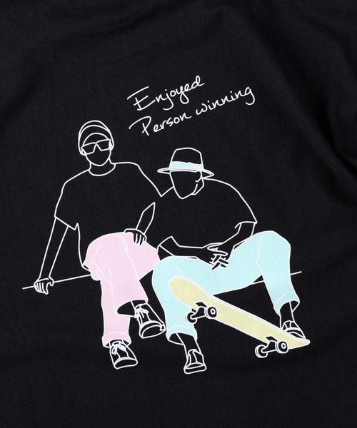 BACK NUMBER tシャツ 「BACK NUMBER」イラストプリントロンT メンズ