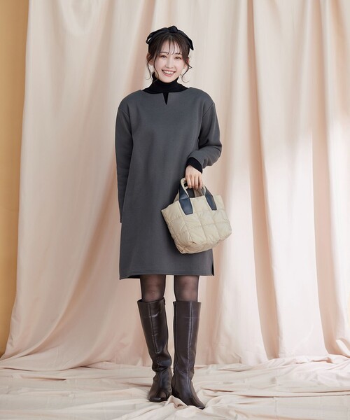 Tiaclasse トレーナー スウェット 「洗える」裏起毛チュニック