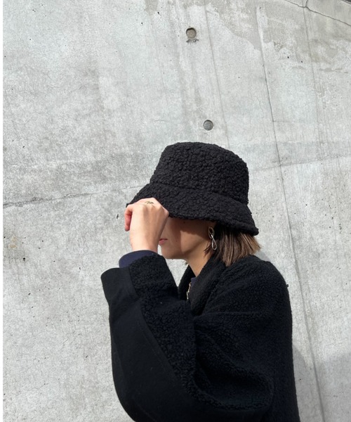 【ほぼ未使用品】レディース洋服＆帽子 帽子 ハット ファジーバケットハット レディース : ZOZOTOWN Yahoo!店