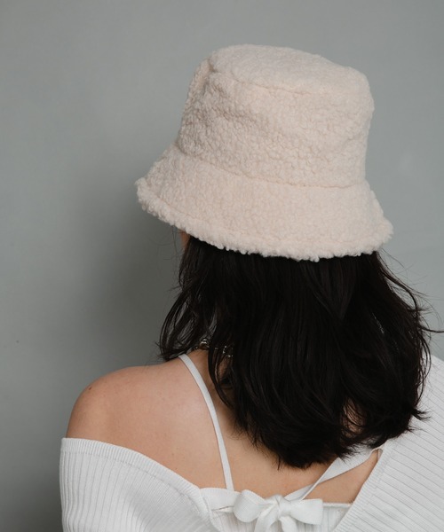 【ほぼ未使用品】レディース洋服＆帽子 帽子 ハット ファジーバケットハット レディース : ZOZOTOWN Yahoo!店