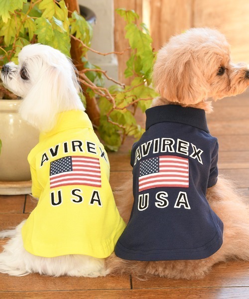 AVIREX 犬服 4枚セット 新品未使用 AVIREX（アヴィレックス） 犬 服 AVIREX/U.S FLAGポロシャツ