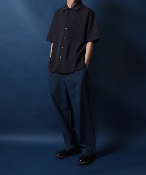 ANPAS シャツ 2WAY Drape Twill Fabric Oversized Shirt/別注