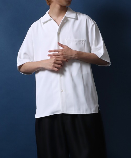 ANPAS シャツ 2WAY Drape Twill Fabric Oversized Shirt/別注