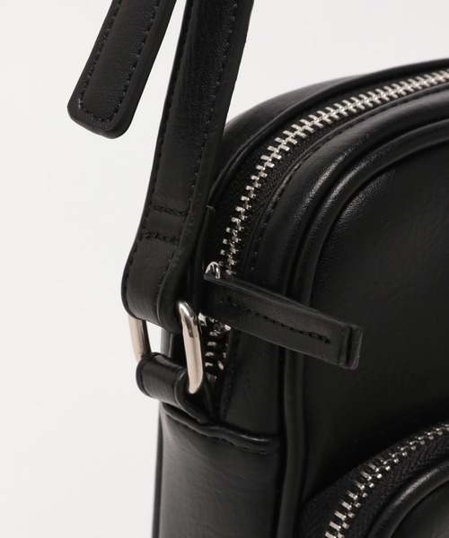LAKOLE ショルダーバッグ ダブルZIPミニショルダーバッグ