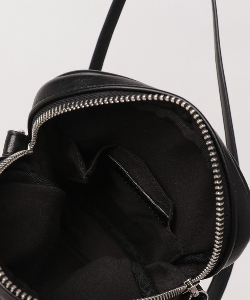 ミニショルダーバッグ LAKOLE ショルダーバッグ ダブルZIPミニショルダーバッグ