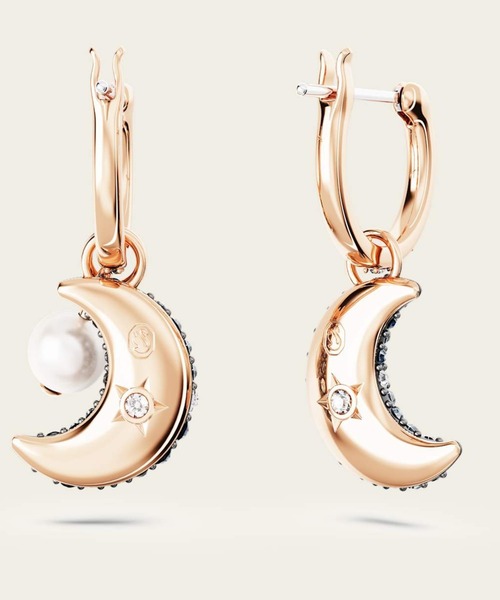 ●極美品∞スワロフスキー ピアス ドロップ Lunar ドロップピアス ☆SWAROVSKI☆ゴージャスなカッティング☆Lunar ドロップピアス