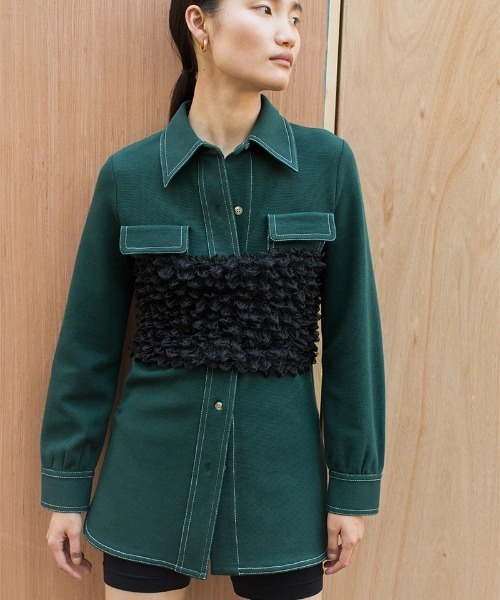 LEINWANDE ブラウス レディース leinwande ブラウス シャツ Stitch Long Shirts レディース