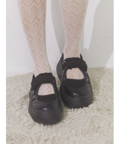 JEEP★Mary Jane Shoes厚底レディースベルクロスニーカー JEEP☆Mary Jane Shoes厚底レディースベルクロスニーカー (JEEP