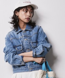 秋冬のレトロで厚手の羊毛デニムジャケット 楽天市場】デニム ジャケット ミニ丈 レディース クロップ丈