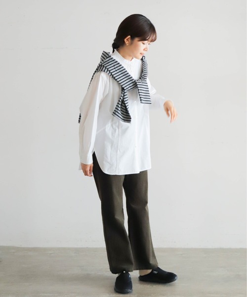 ブラウス シャツ O.Cタイプライター　ウエストタックシャツ レディース ブラウス シャツ O.Cタイプライター ウエストタックシャツ