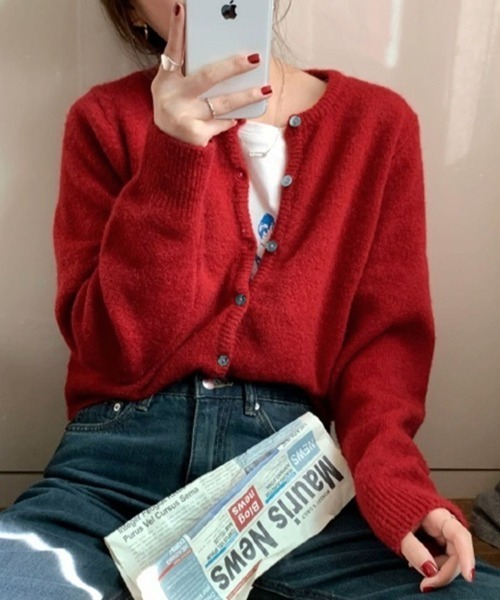 ★１円売切 モヘア カーディガン 新作 ニット セーター