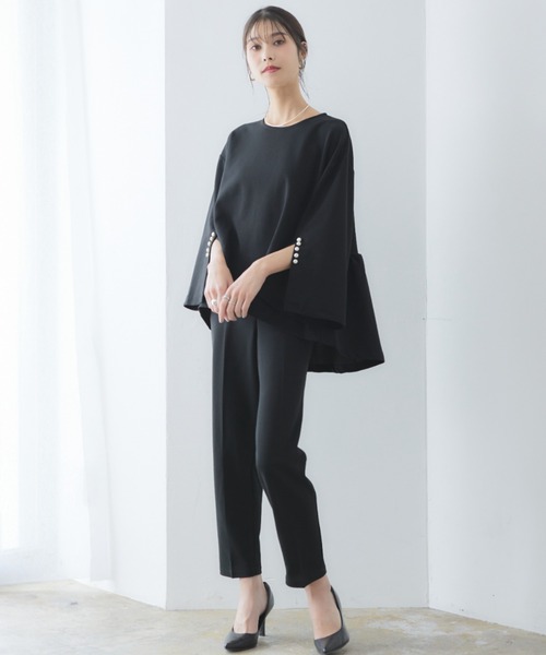 セットriri RIRIYANO セットアップ ご機嫌”パールスリットセットアップ