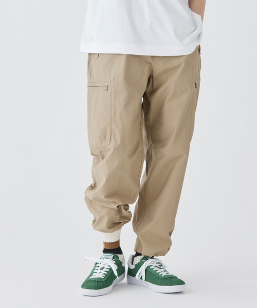 LACOSTE カーゴパンツ ワイドテーパード ナイロンコットンツイル
