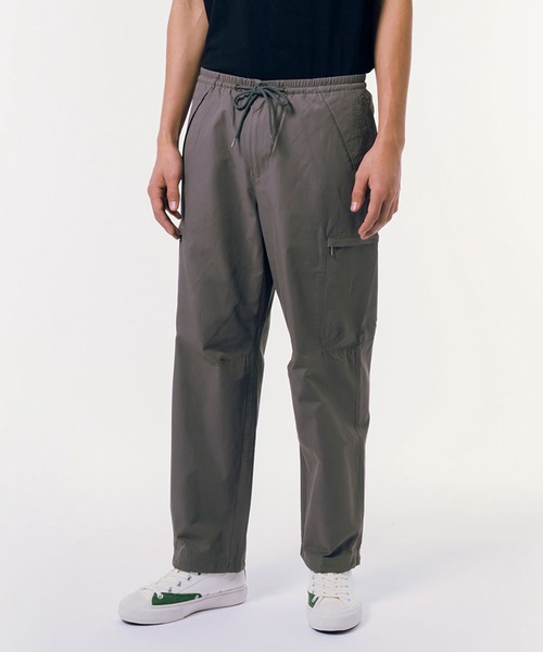 【関税込み】Lacoste カーゴパンツ LACOSTE カーゴパンツ ワイドテーパード ナイロンコットンツイル