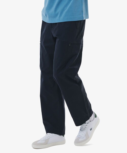【関税込み】Lacoste カーゴパンツ LACOSTE カーゴパンツ ワイドテーパード ナイロンコットンツイル