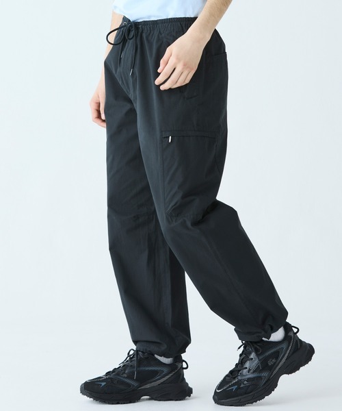 LACOSTE（ラコステ） カーゴパンツ ワイドテーパード ナイロンコットン