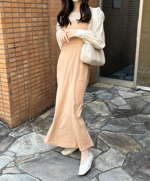 RiLi ワンピース バックスリットマーメイドキャミワンピ「RL