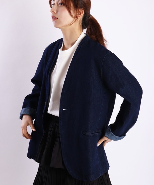 WESTSEA（ウエストシー） ジャケット ノーカラージャケット ノーカラー