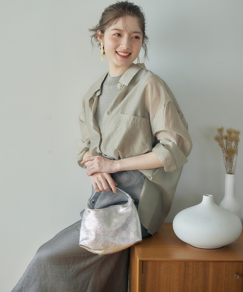 ニット セーター プチハイネックノースリーブラメリブニットプルオーバー レディース SALE】プチハイネックノースリーブラメリブニットプルオーバー
