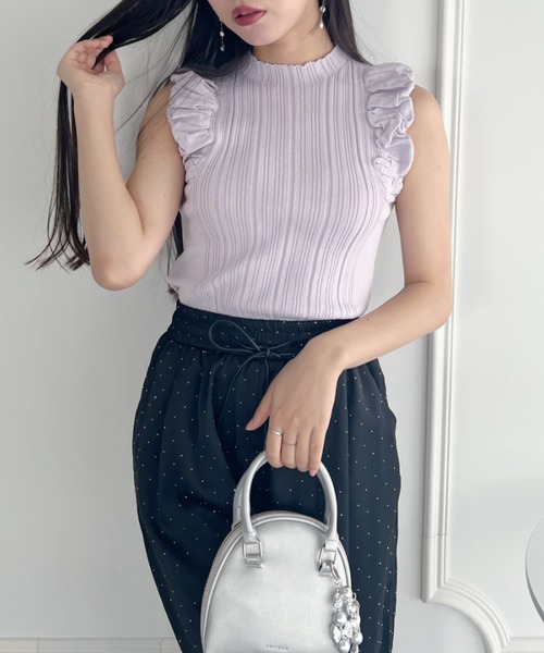 Loueme tシャツ ボリュームノースリーブトップス レディース