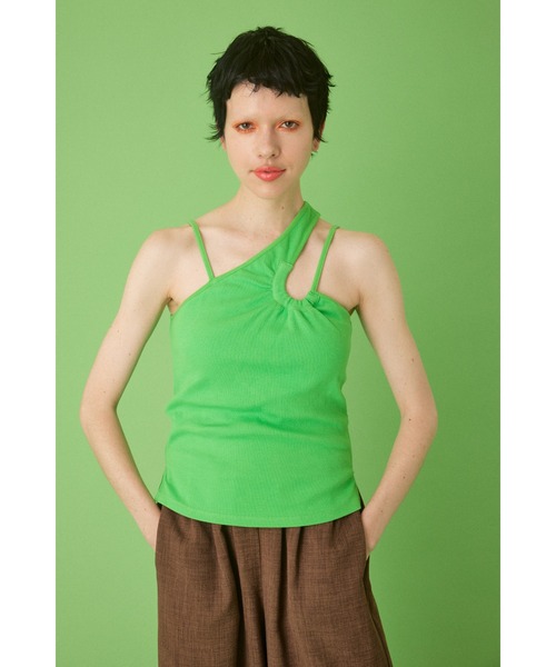 タンクトップ ノースリーブ Cutting tanktop  カッティングタンクトップ レディース