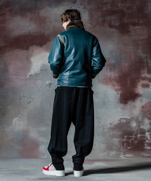 極美品！定価4万 glamb Boa long coat/ボアロングコートM セール】Big Hood Boa Jacket / ビッグフードボアジャケット